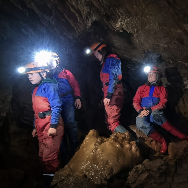 Brothers caving in south wales with ARC Adventures