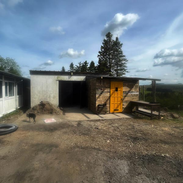 Wood chip Shed