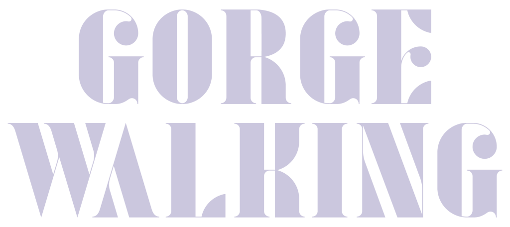 gorge walking label logo